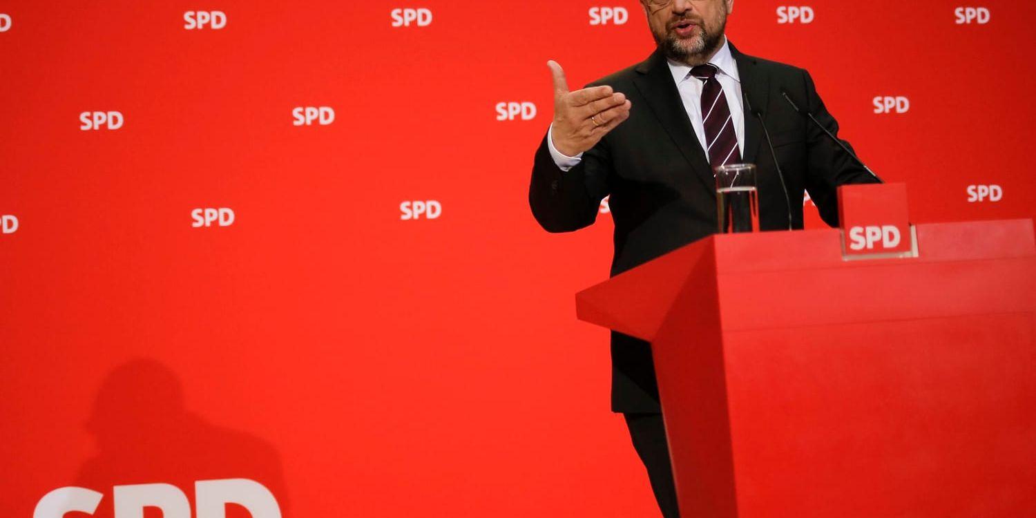 Martin Schulz under partikongressen i Berlin.