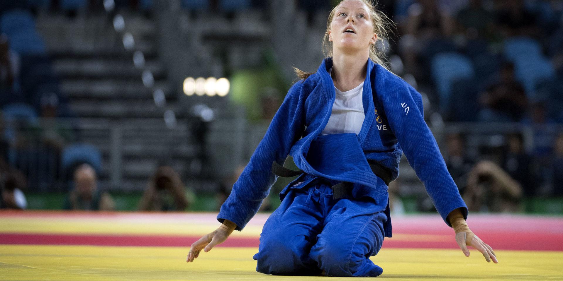 Mia Hermansson i sin enda OS-match 2016.