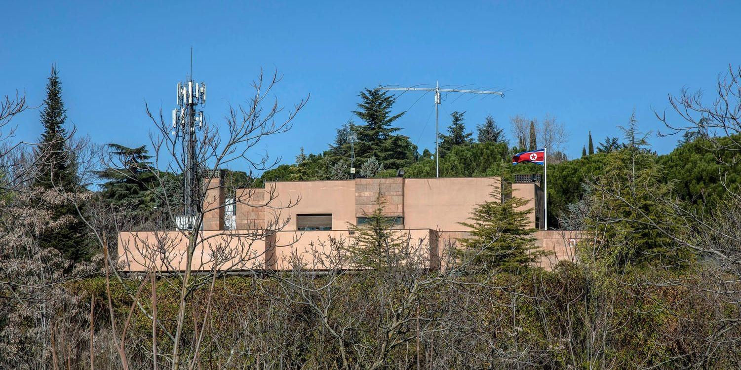 Nordkoreas ambassad i Spanien. Arkivbild.