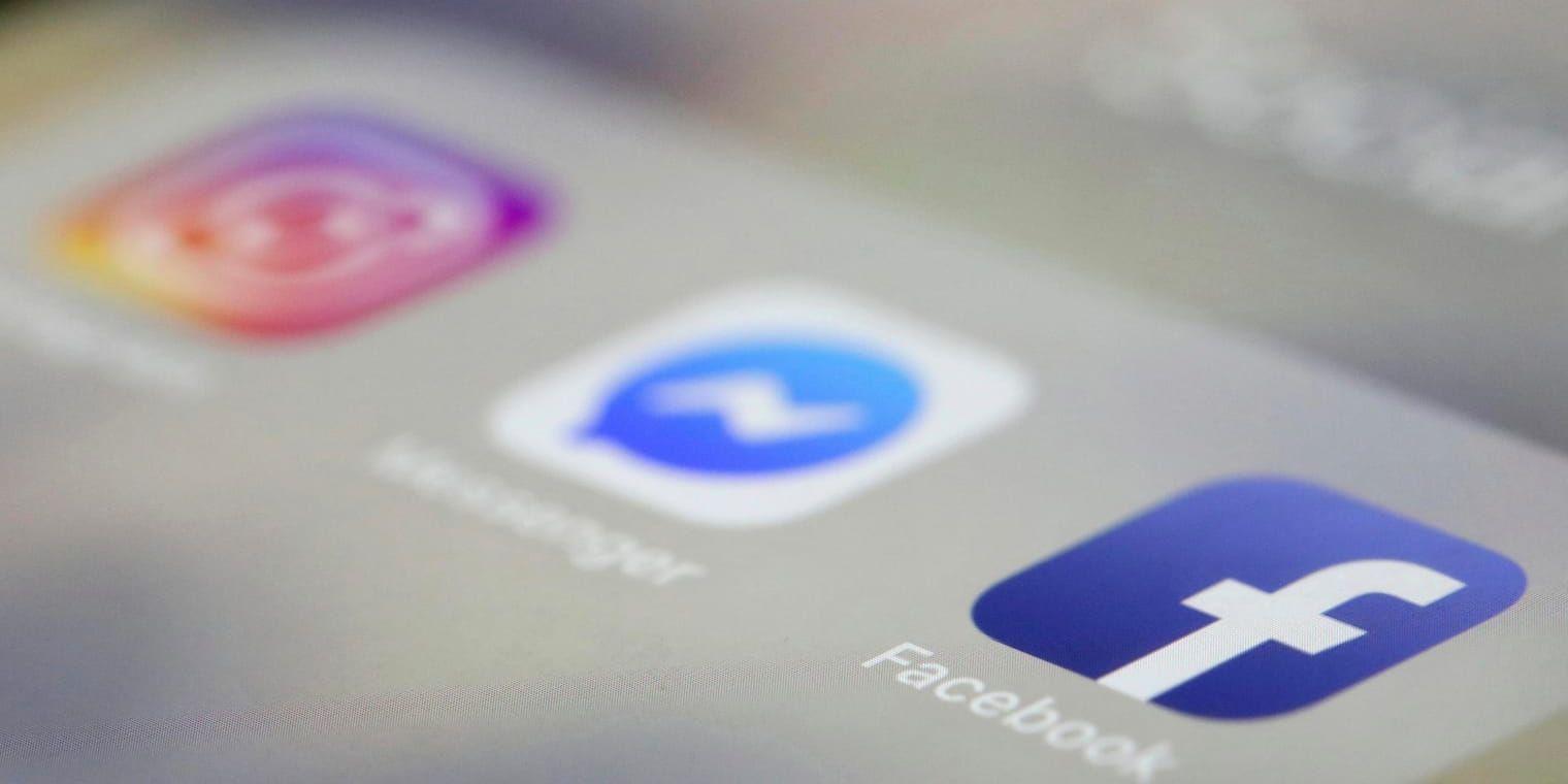 Facebook Incs appar kommer inte att finnas förinstallerade på nyproducerade Huaweitelefoner. Arkivbild.