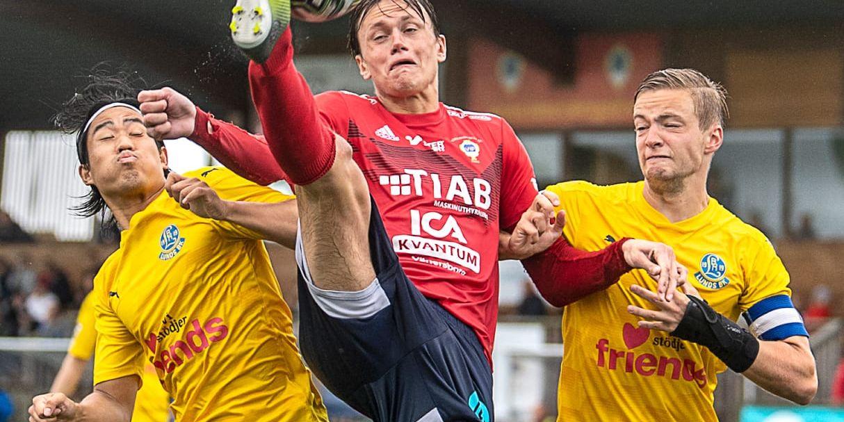 Vänersborgs IF:s Marwin Leidewall under matchen mot Lunds BK förra säsongen. Lunds BK som det nu inte går att lägga spel på via Svenska spel efter avvikelser i oddsen under lagets matcher.