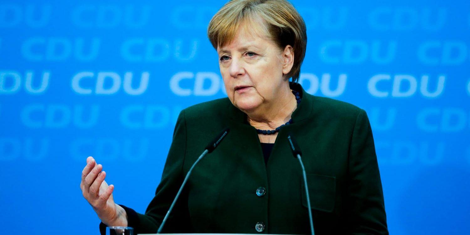 Tysklands förbundskansler Angela Merkel gör ett nytt försök att bilda regering.