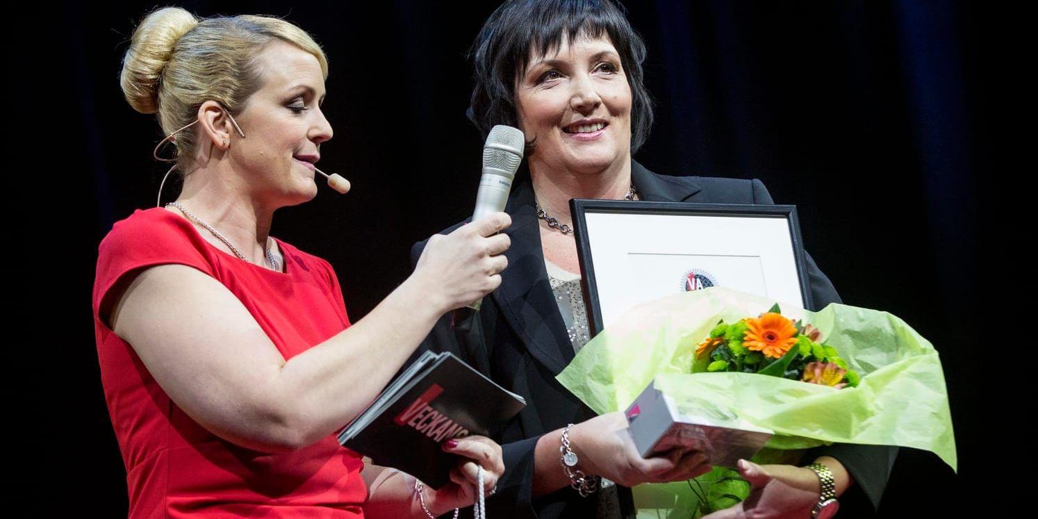 Petra Einarsson (till höger) prisas 2012 som årets mäktigaste kvinna. Arkivbild.