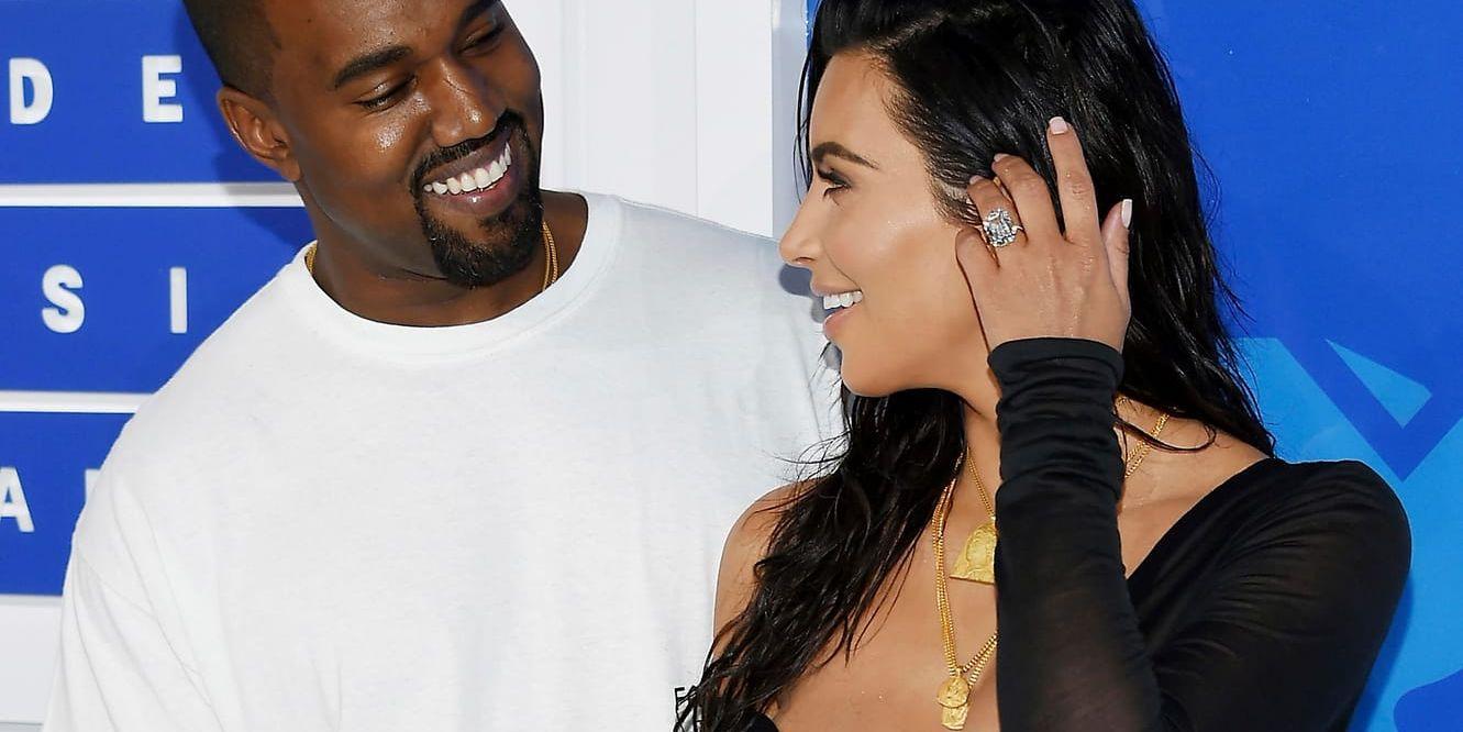 Kanye West och Kim Kardashian West. Arkivbild.