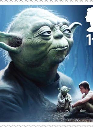 Yoda är en välkänd karaktär för många och tränade upp bland annat Luke Skywalker. Bild: Royal Mail