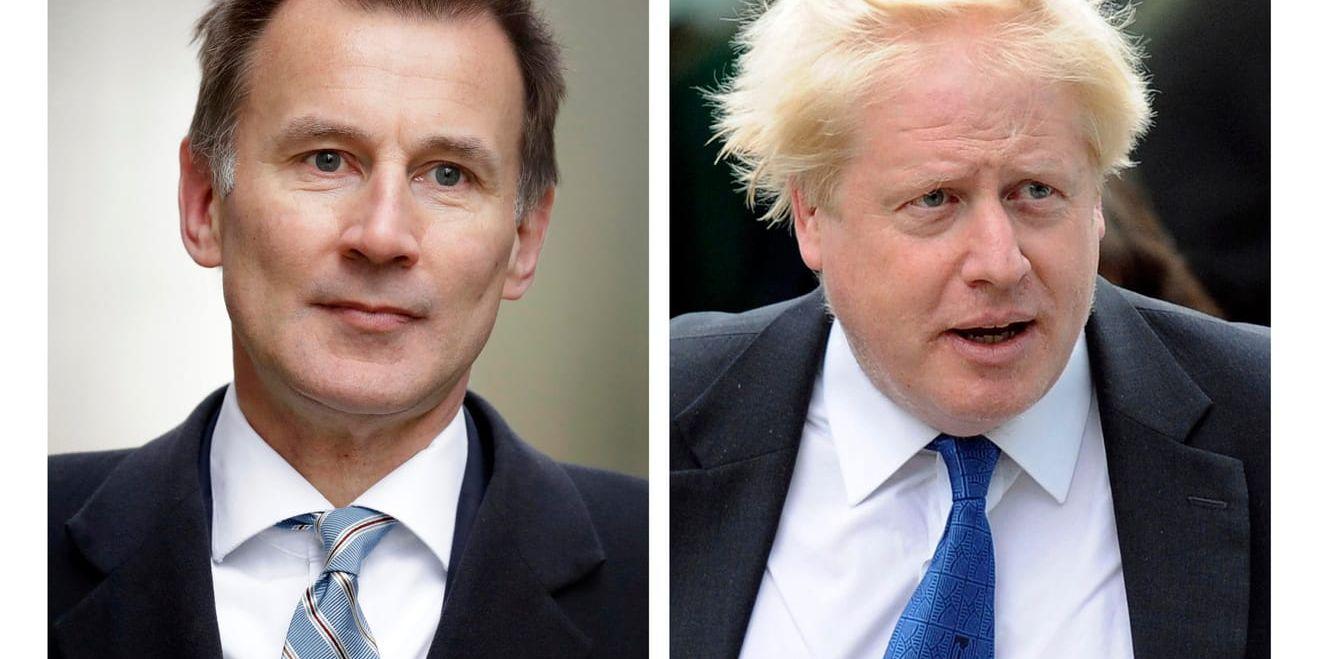 Jeremey Hunt och Boris Johnson gör upp om ledarposten i Konservativa partiet – och därmed även premiärministerposten efter avgående Theresa May.