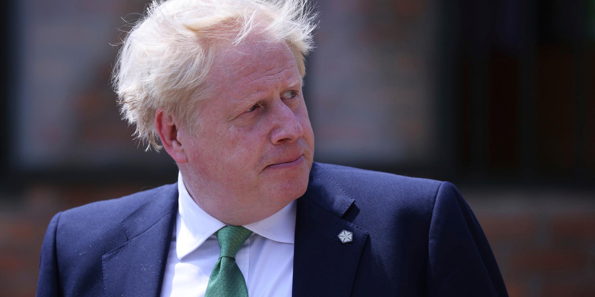 Storbritanniens premiärminister Boris Johnson i Rwanda.