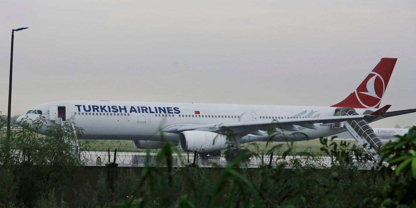 Turbulensen drabbade en Boeing 777 från Turkish Airlines. Arkivbild – planet på fotot är inte det olycksdrabbade.