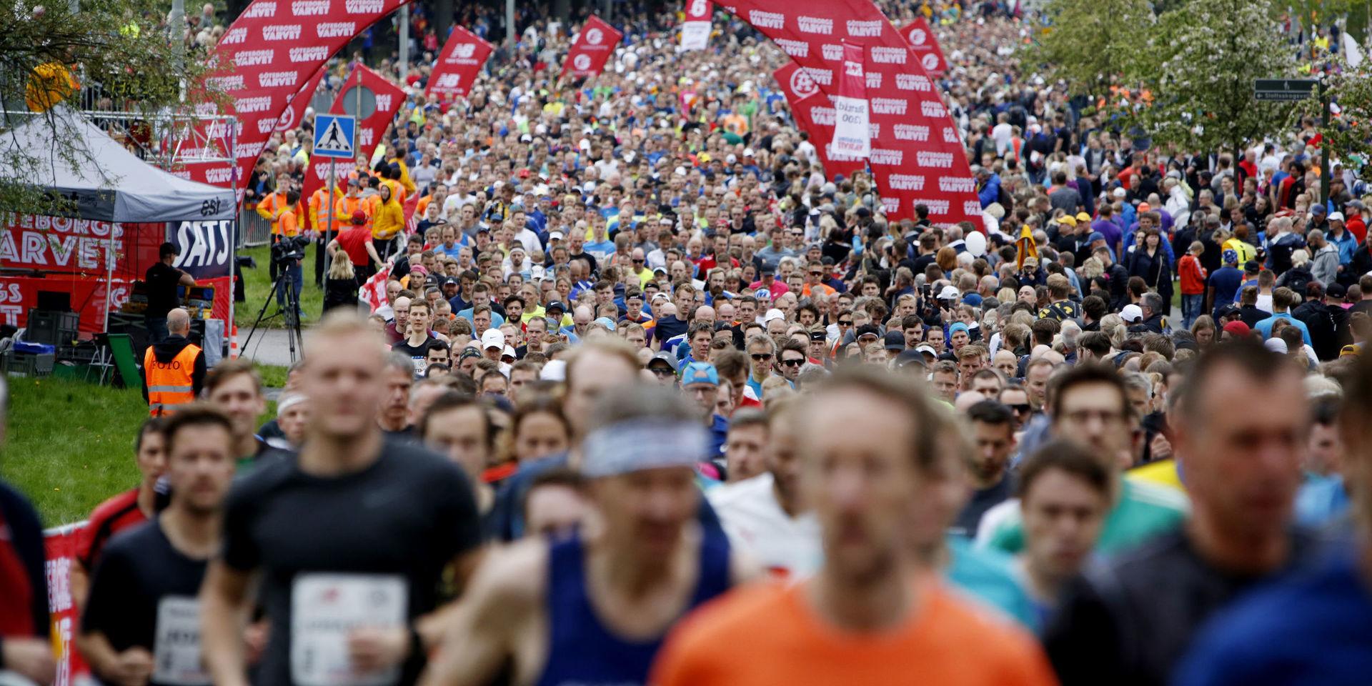Över 55 000 löpare var anmälda till Göteborgsvarvet förra året. Arkivbild.