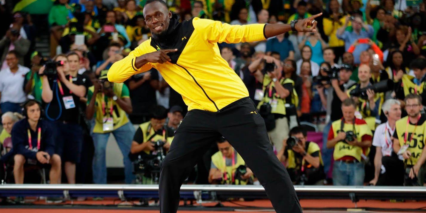 Usain Bolt fick göra ett sista ärevarv i mästerskapssammanhang, efter att VM-tävlingarna avslutats.