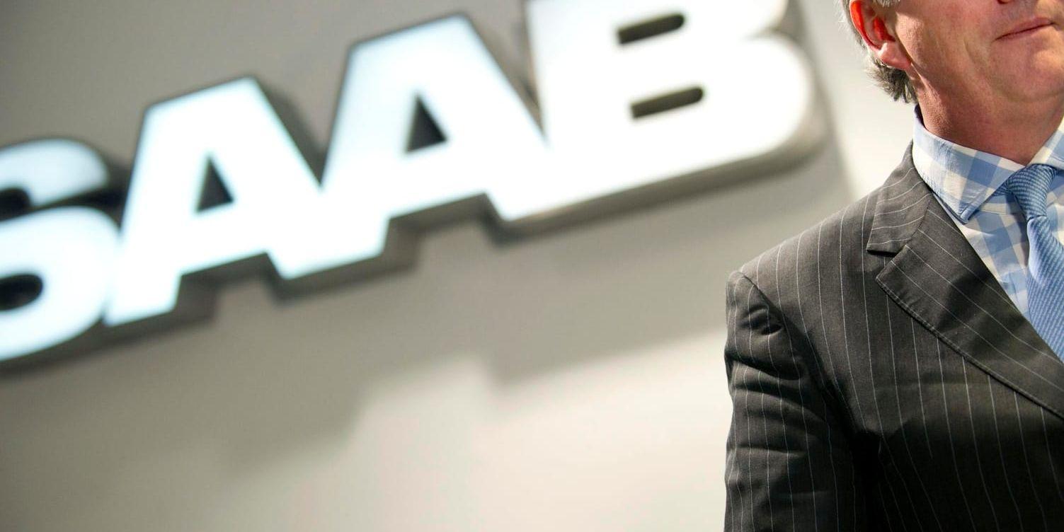 Saab Automobile begärdes i konkurs i slutet av 2011. Här med dåvarande vd:n och ordföranden Victor Muller. Arkivbild.