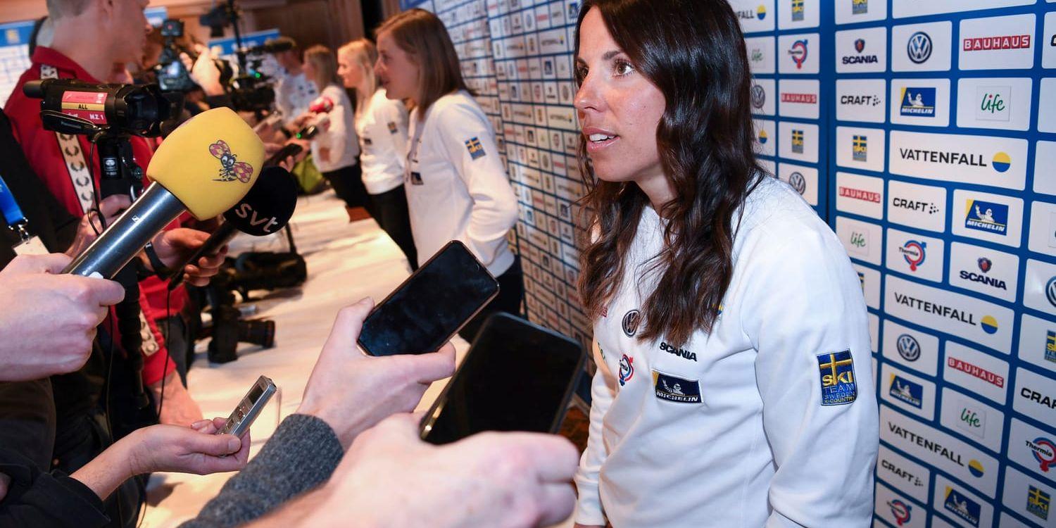 Charlotte Kalla avstår interaktion i sociala medier under skid-VM i Seefeld.