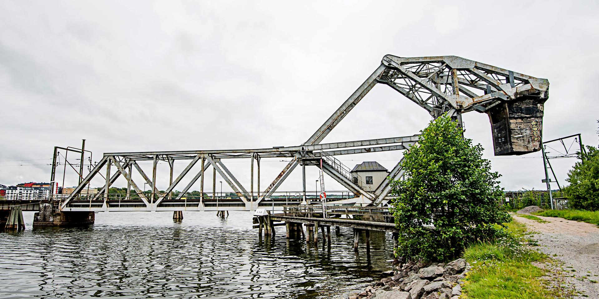 Järnvägsbron i Vänersborg. Tyska bron.