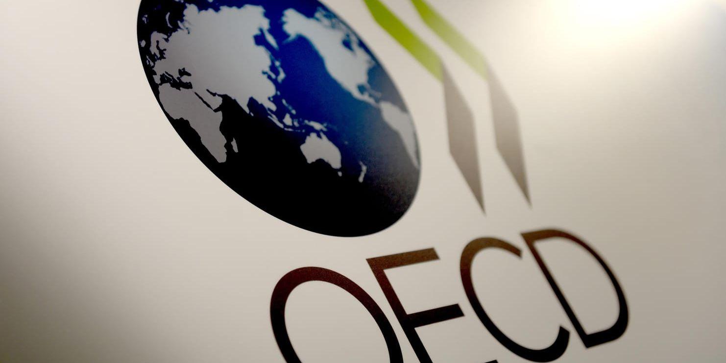 Sänkt global tillväxtprognos från OECD. Arkivbild.