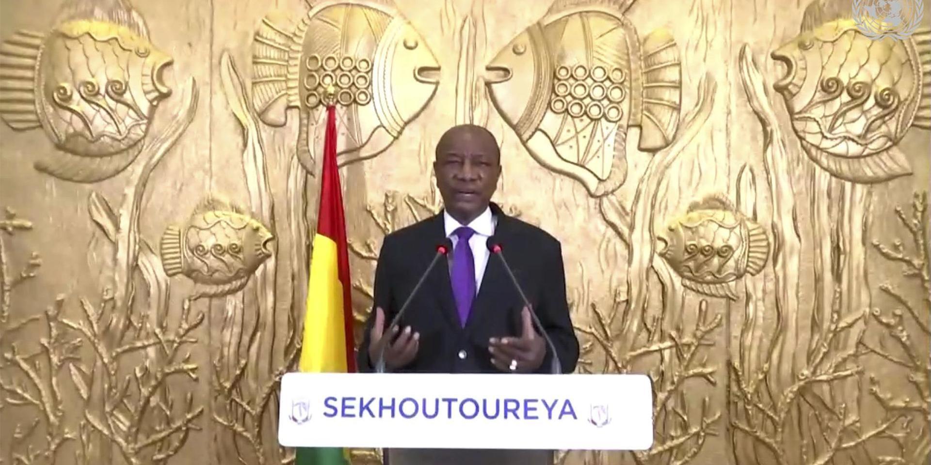 Guineas president Alpha Condé. Arkivbild.