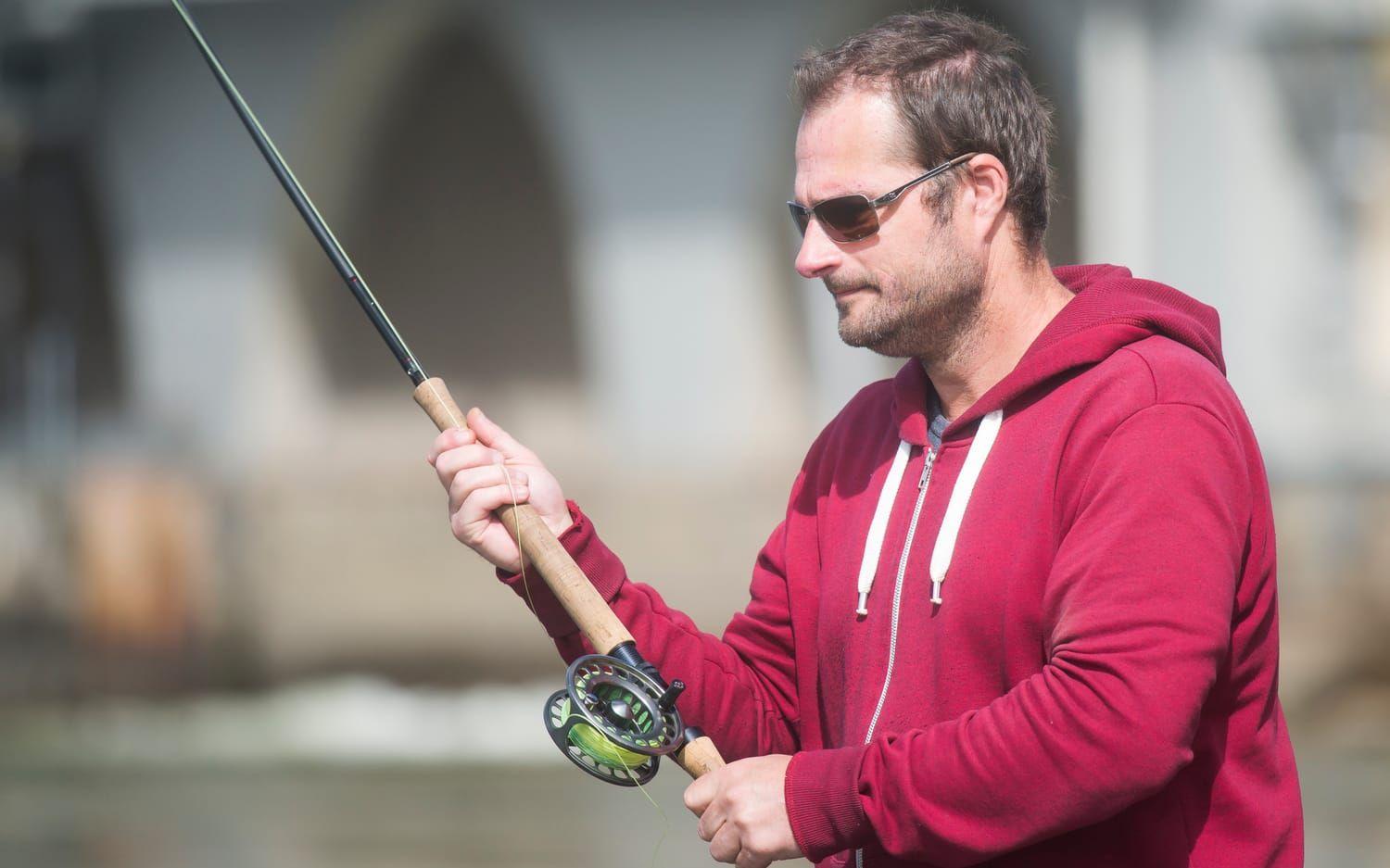 Fluga. Sven Olsdotter fiskar uteslutande med fluga när han fiskar.