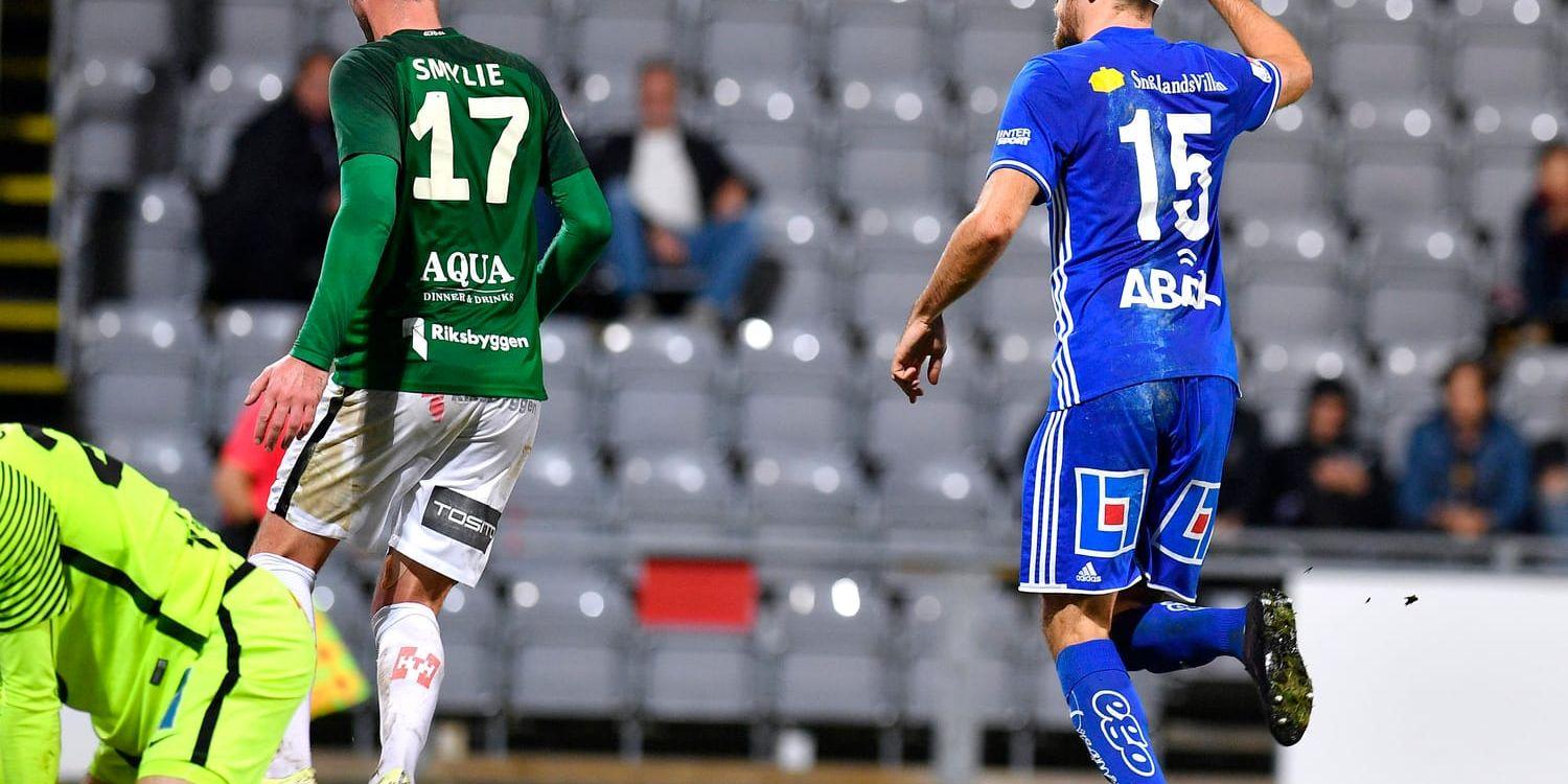 Gif Sundsvalls Marcus Danielsson jublar efter 2–2-kvitteringen borta mot Jönköpings Södra.
