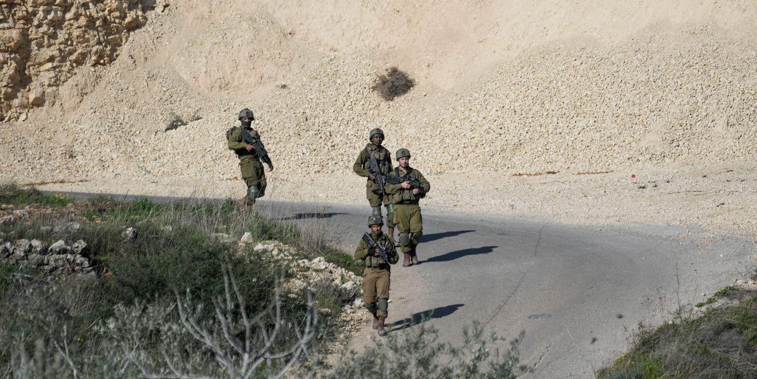 Fem palestinier dödades under måndagen av israeliska styrkor i en razzia i staden Jeriko på Västbanken. Arkivbild.