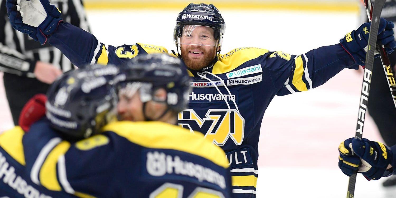 HV71 fick jubla efter 7–1 mot Timrå.