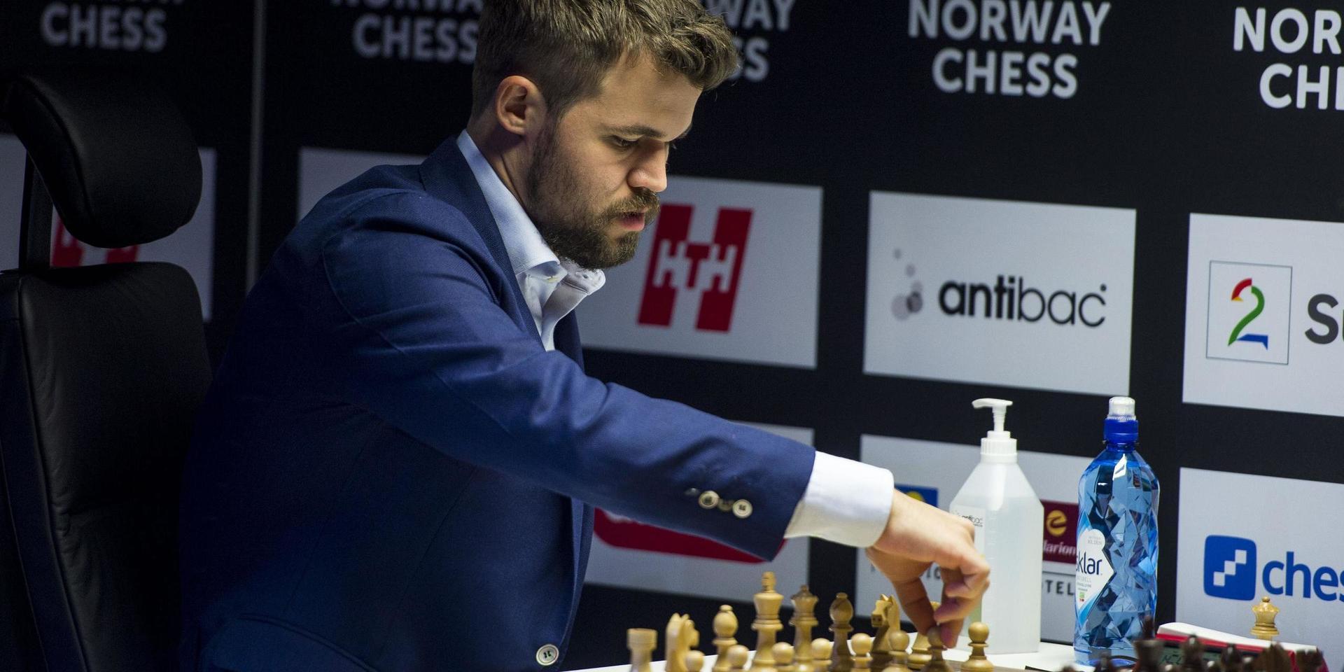 Magnus Carlsen segrade mot svenske Nils Grandelius i 'schackens Wimbledon'. Arkivbild.