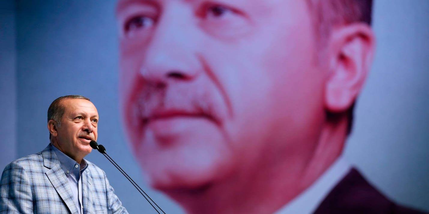 Tyskland vill inte att Turkiets president Recep Tayyip Erdogan, här fotograferad i Istanbul häromdagen, ska hålla tal för den turkiska diasporan när han besöker G20-mötet i Hamburg nästa vecka.
