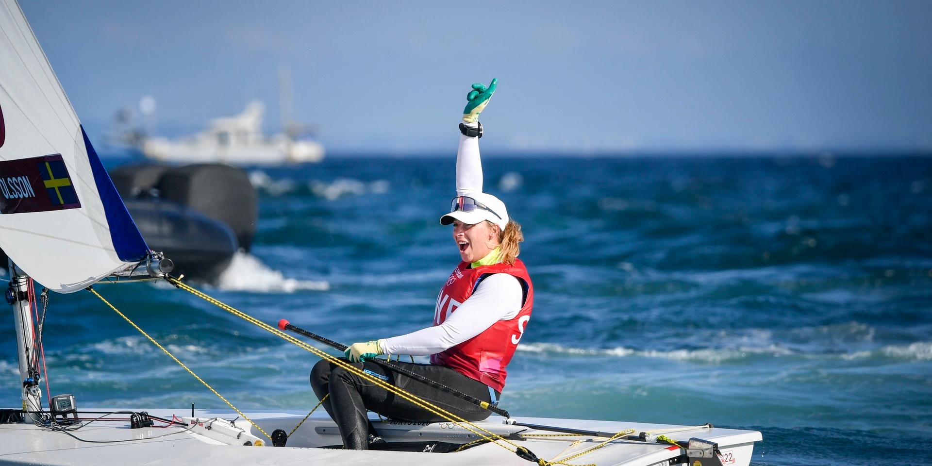 Josefin Olsson tog OS-silver i seglingens laser radial.