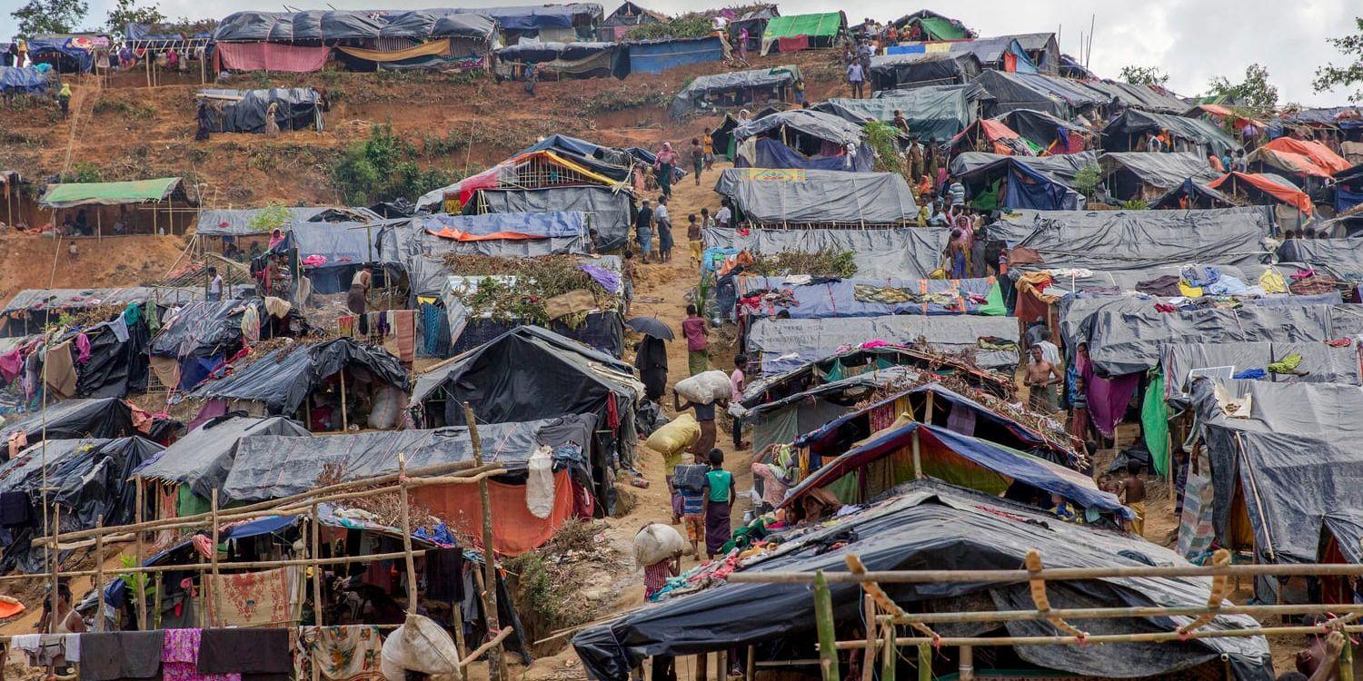 I distriktet Cox's Basar i Bangladesh bor runt en miljon rohingyer i överbefolkade flyktingläger. Där betraktas de som statslösa. Arkivbild.