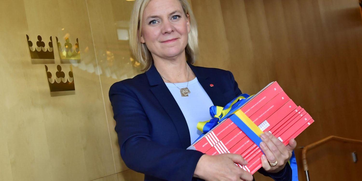 Finansminister Magdalena Andersson (S) når inte målen. Arkivbild.