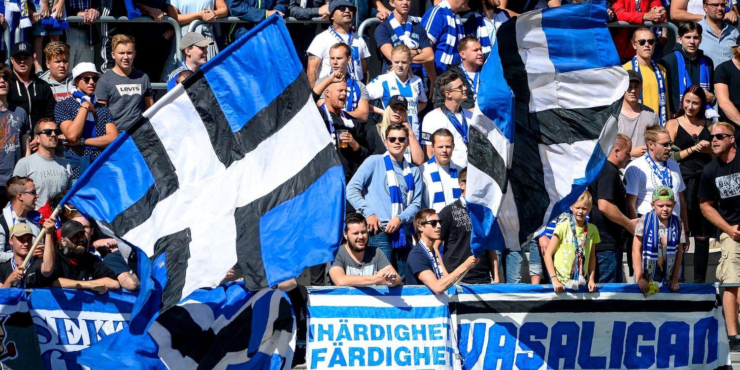 IFK Göteborgs supportrar kan gå på derby i futsal senare i november. Arkivbild.