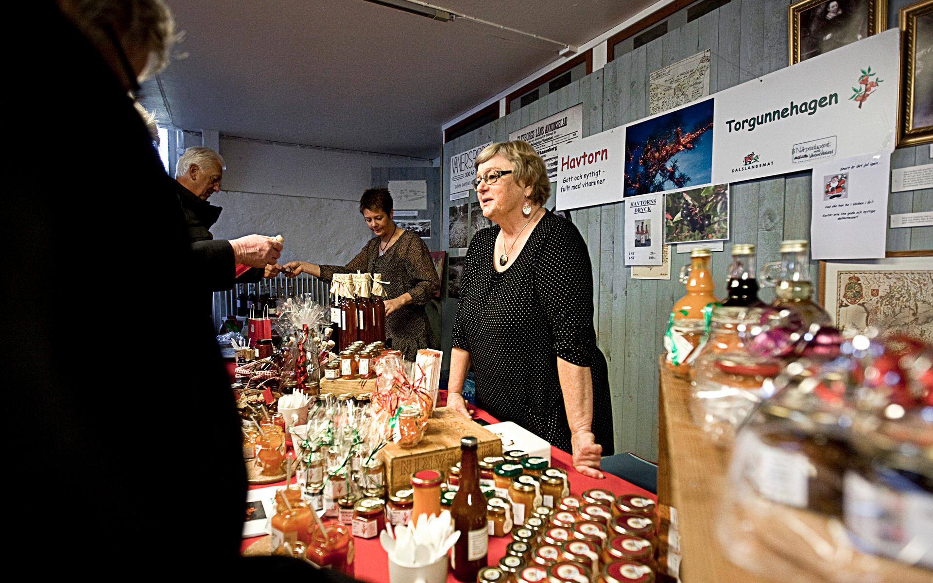 Julmarknad i Vänersborg 2011.
