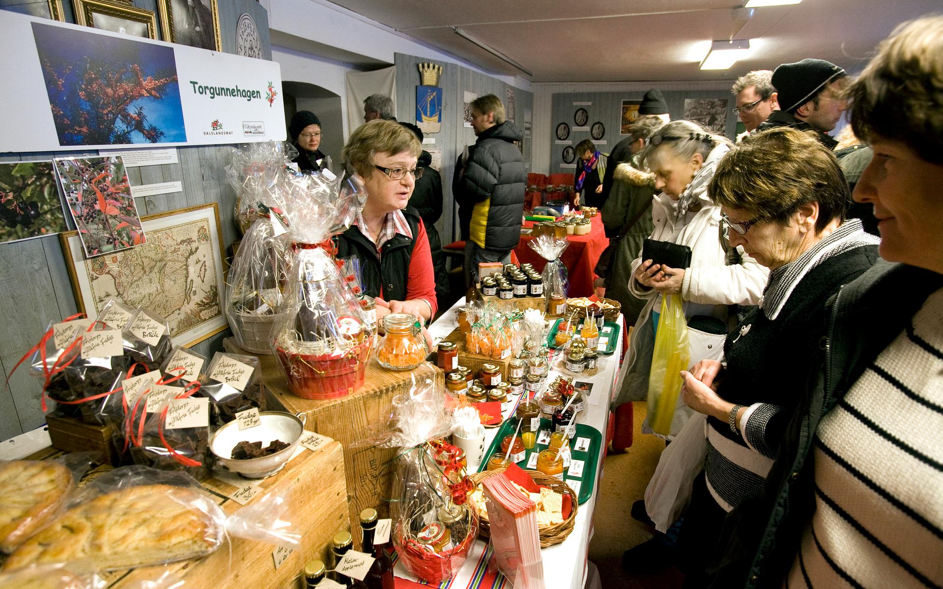 Julmarknad i Vänersborg 2010.
