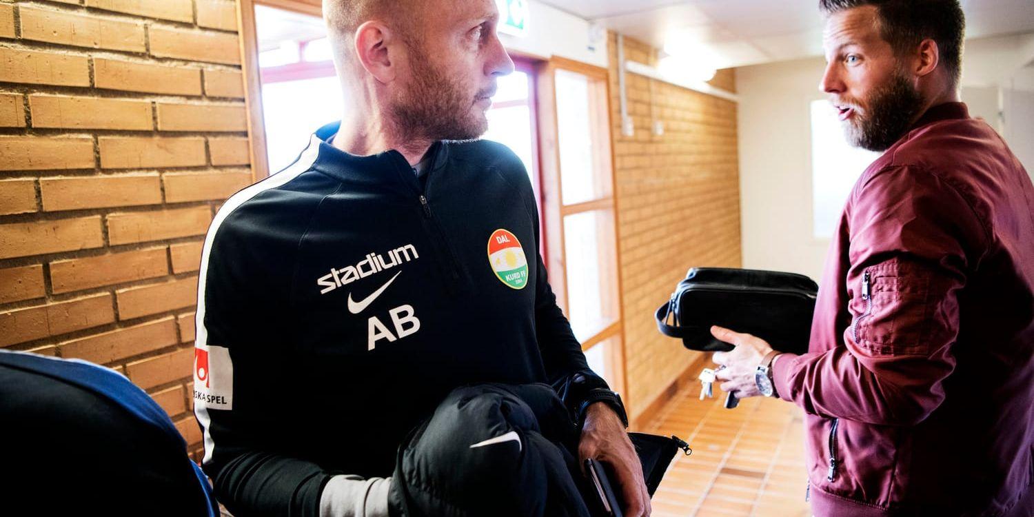 Andreas Brännström (till vänster) anmäls efter att ha anklagat Syrianska för matchfixning. Arkivbild.