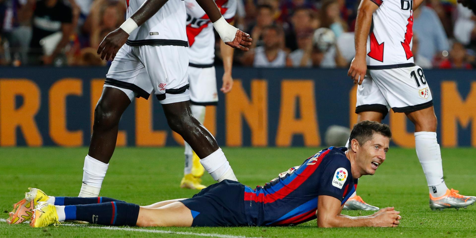 Robert Lewandowski och Barcelona fick bara 0–0 mot Rayo Vallecano.