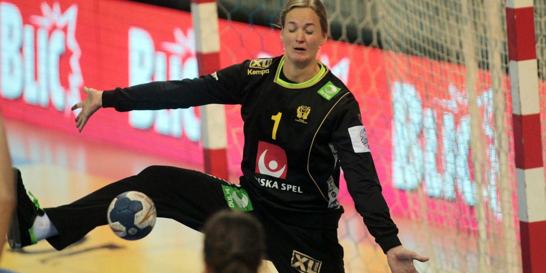 Målvakten Johanna Bundsen var bra när Sverige spelade ut Slovakien. Arkivbild.