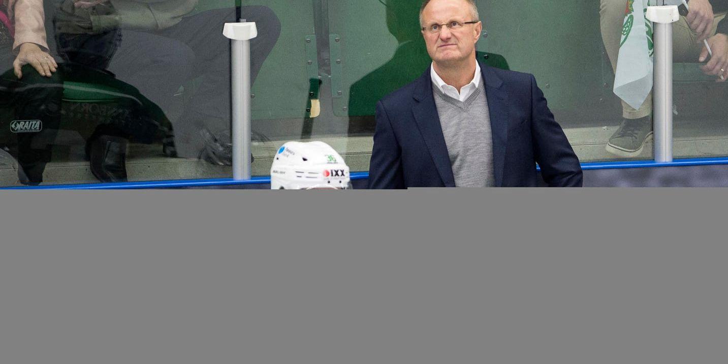 Rögles tränare Anders Eldebrink hade all anledning till att rynka på näsan under lördagens ishockeymatch i SHL mot Skellefteå.