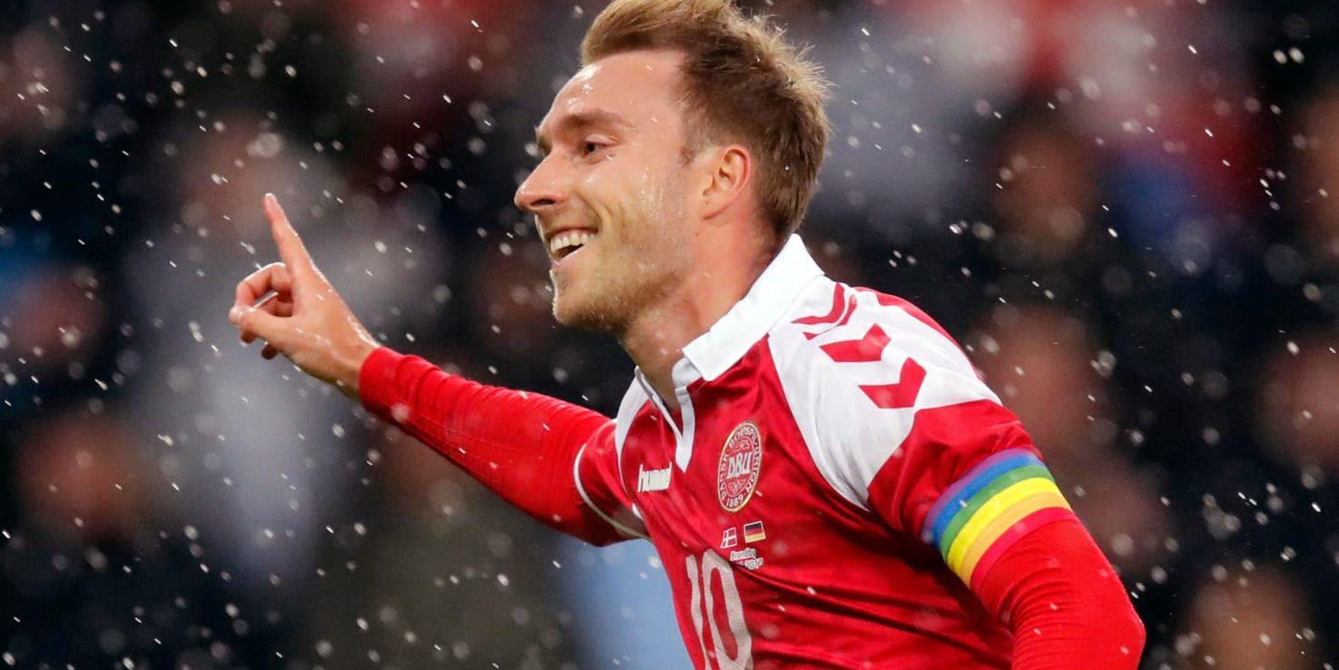 Danmark hoppas att Christian Eriksen ska föra landet till VM i Ryssland. Arkivbild.