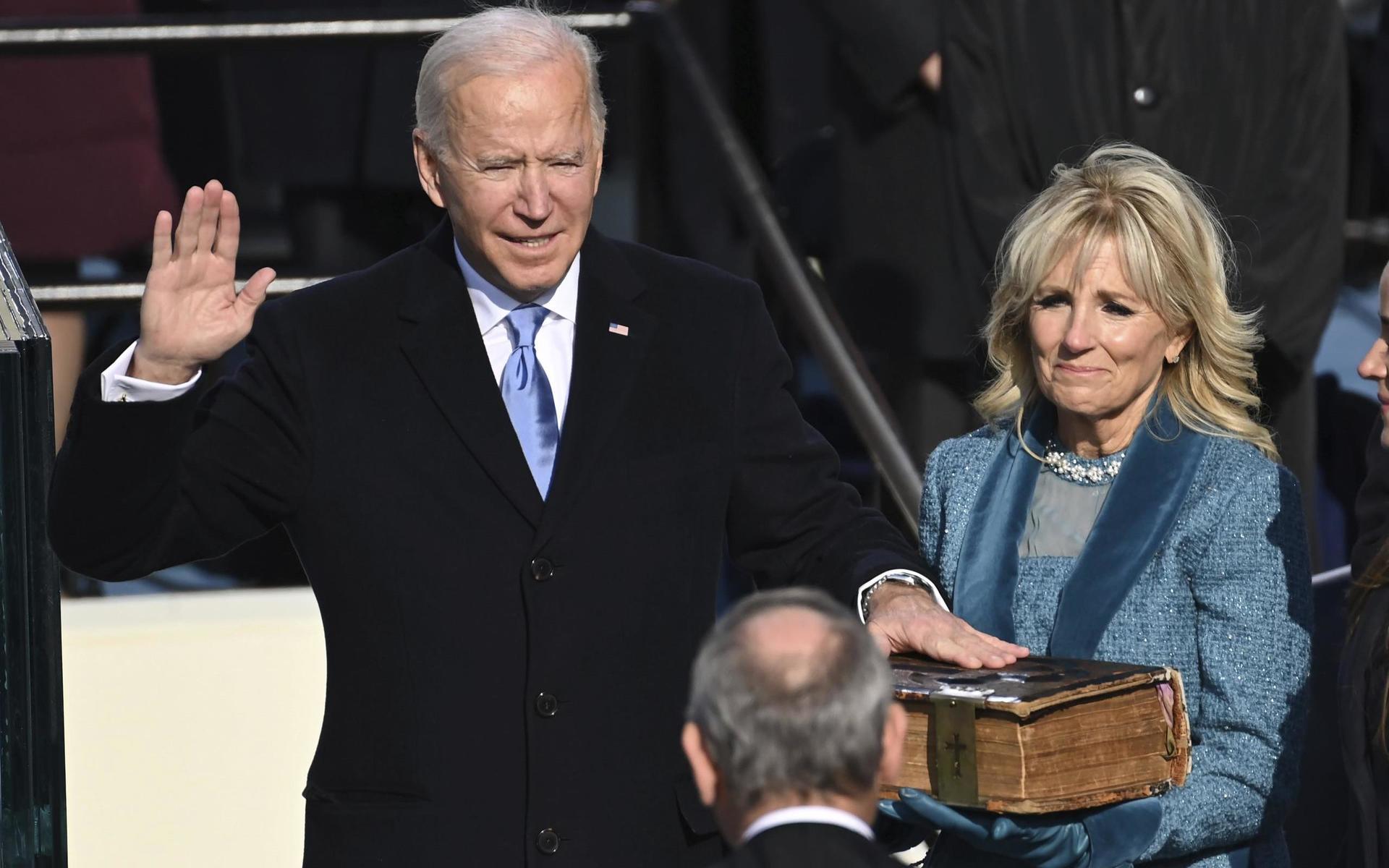 Joe Biden har svurit eden som USA:s 46:e president