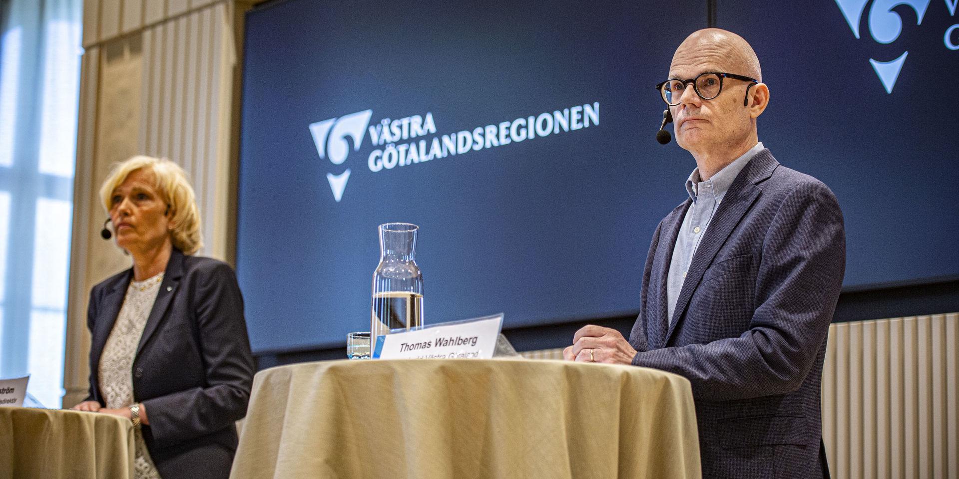 Hälso- och sjukvårdsdirektör Ann Söderström och smittskyddsläkare Thomas Wahlberg ser båda att covid-19-läget är fortsatt allvarligt i Västra Götaland.