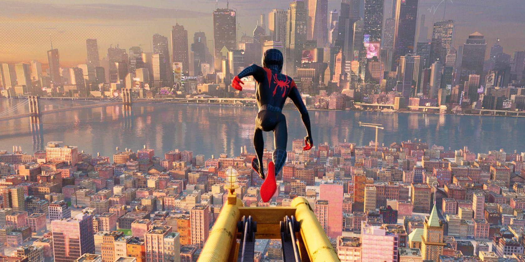 I Miles Morales New York finns det bara en Spider-Man. Eller? I "Spider-Man: Into the spiderverse" är ingenting riktigt säkert. Pressbild.